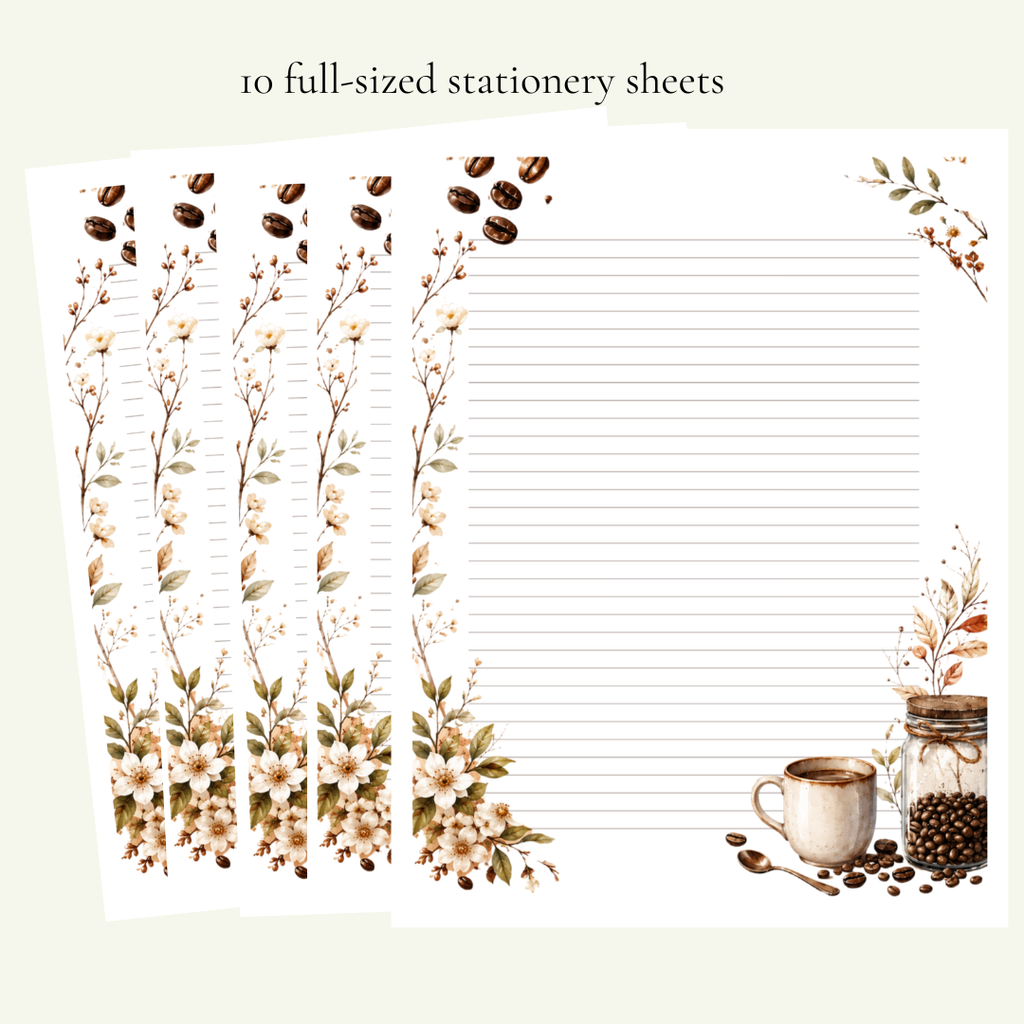 Letters & Lattes Stationery Set