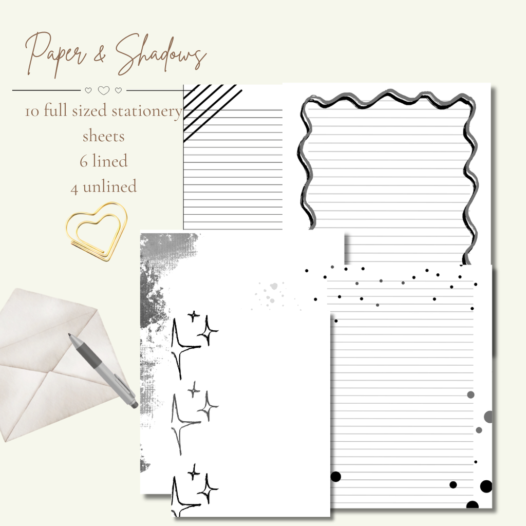 Paper & Shadows Stationery Set