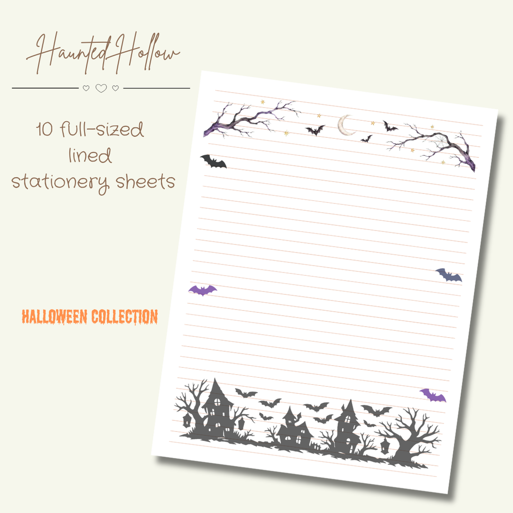 Haunted Hollow Stationery Set