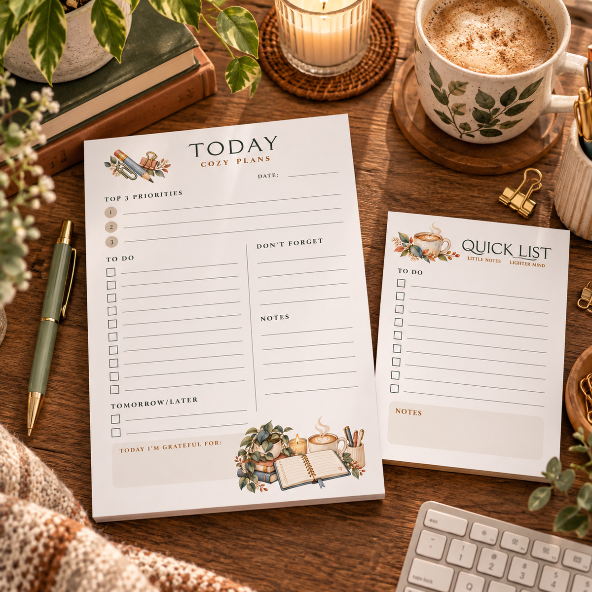 Cozy Plans Planning Pad