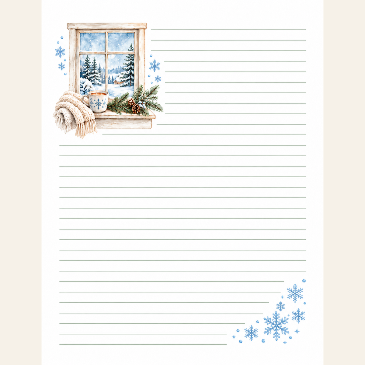 Cozy Winter Stationery Set