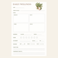 Garden Kitchen Daily Wellness Planning Pad