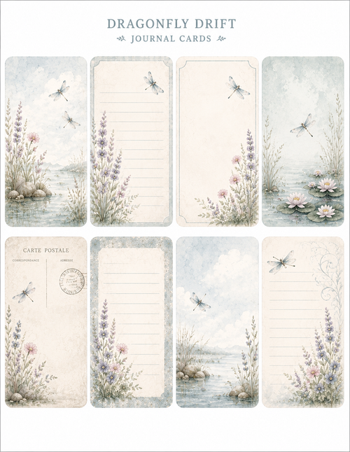 Dragonfly Drift Paper Bits