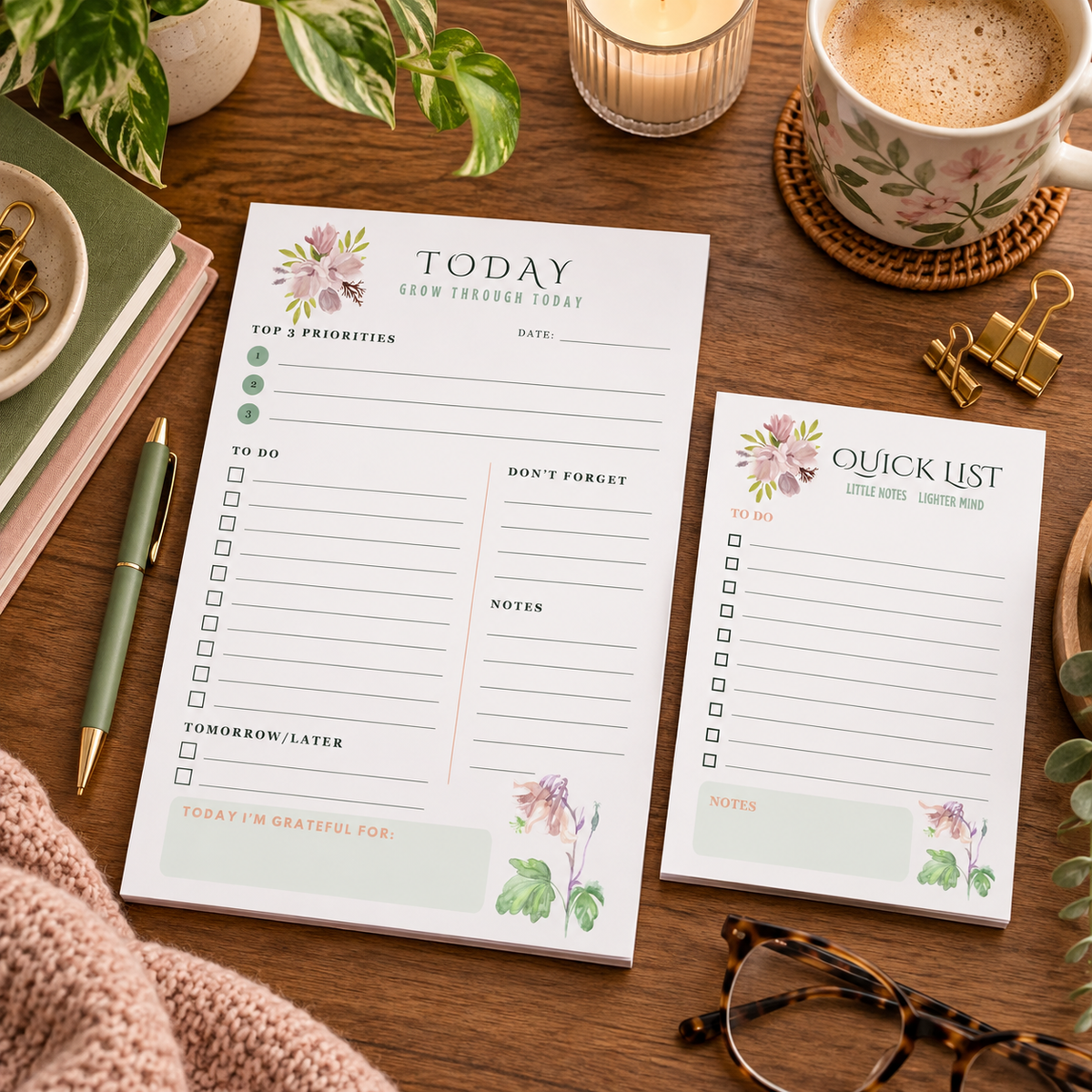 Grow Through Today Planning Pad