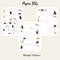 Midnight Whiskers Paper Bits Set