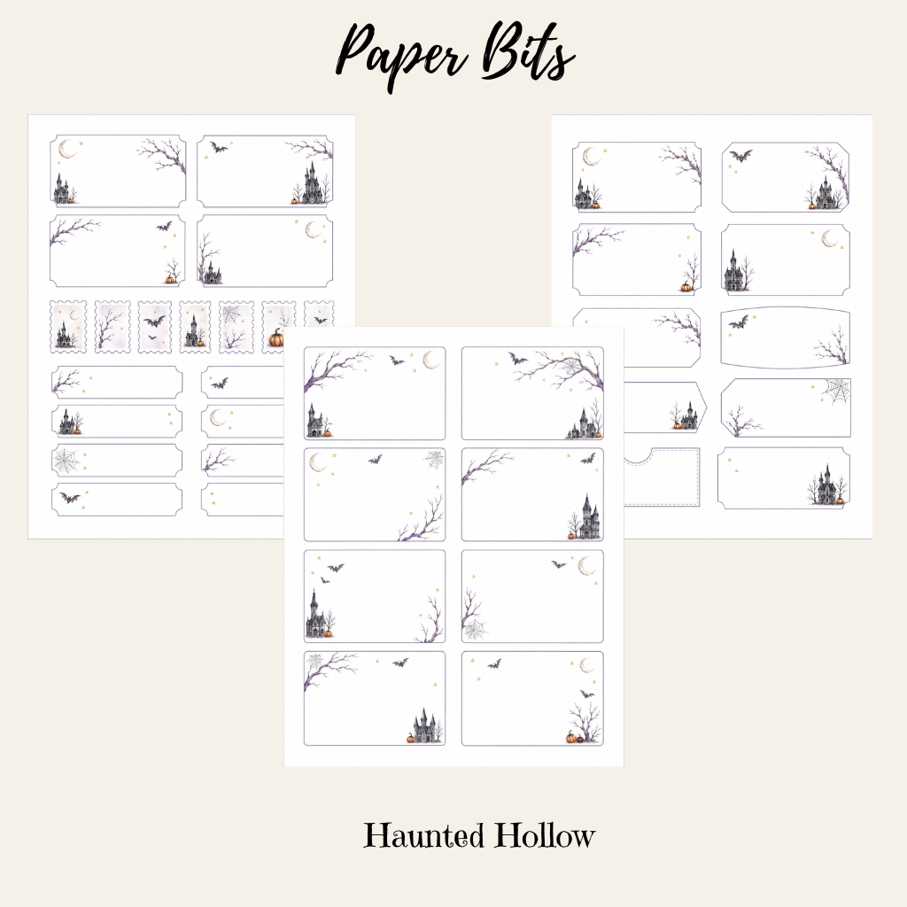 Haunted Hollow Paper Bits Set