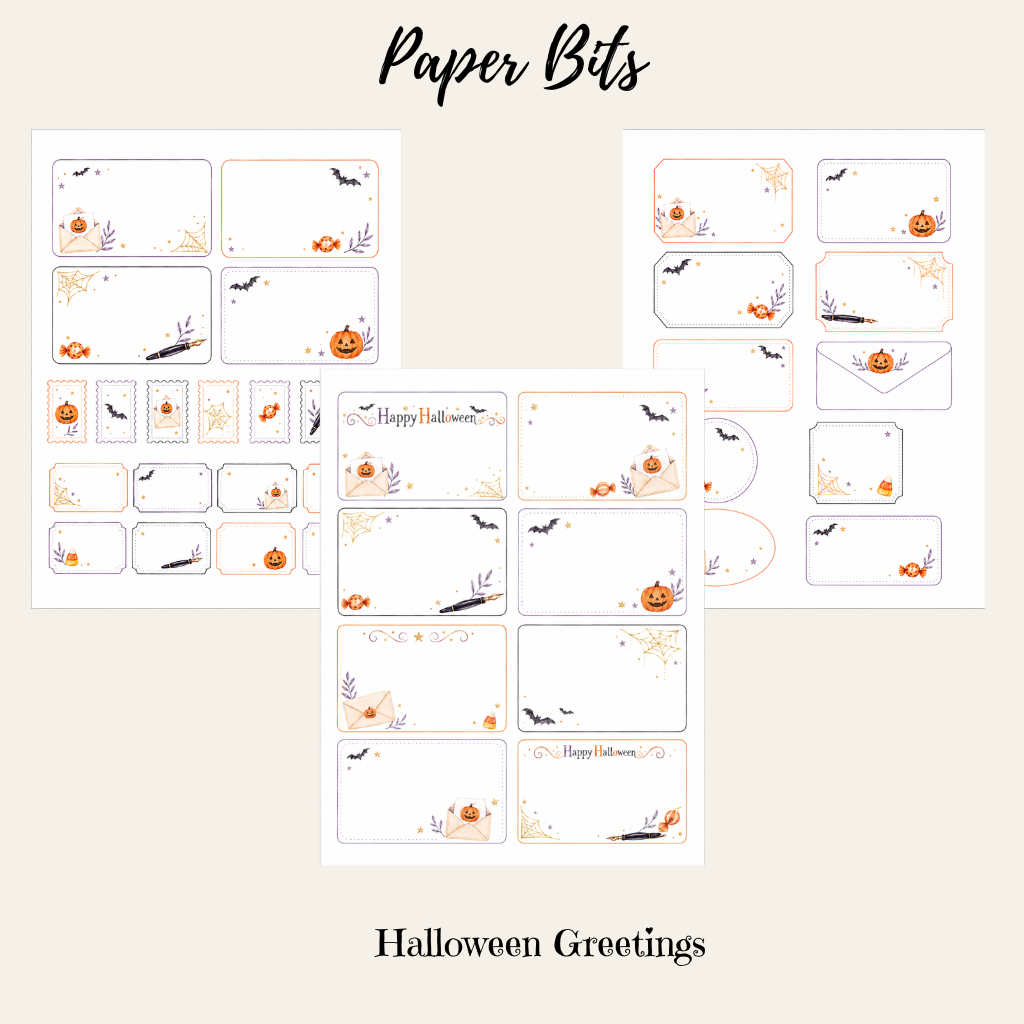 Halloween Greetings Stationery Set