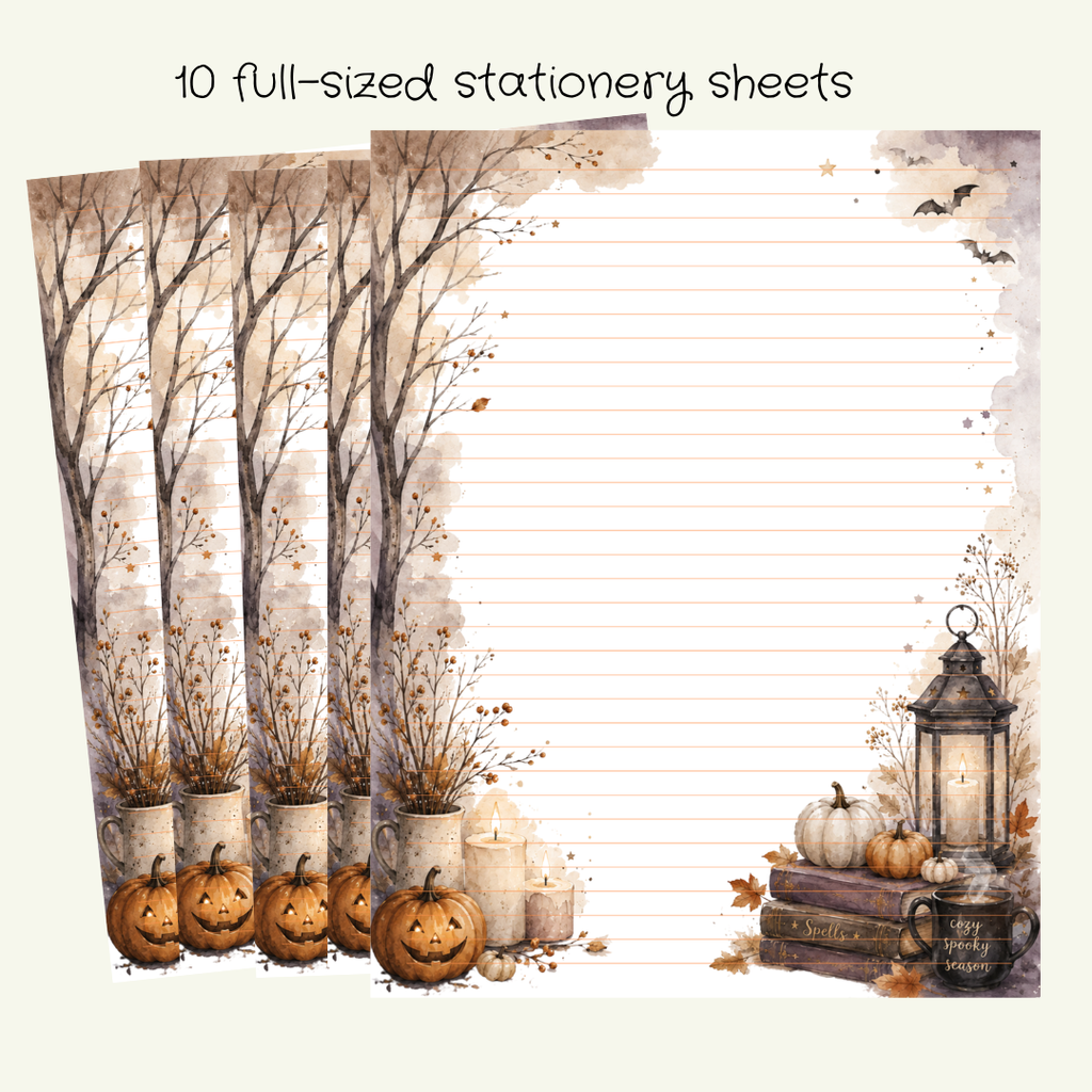 Twilight Pumpkins Stationery Set