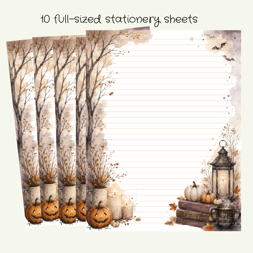 Twilight Pumpkins Stationery Set