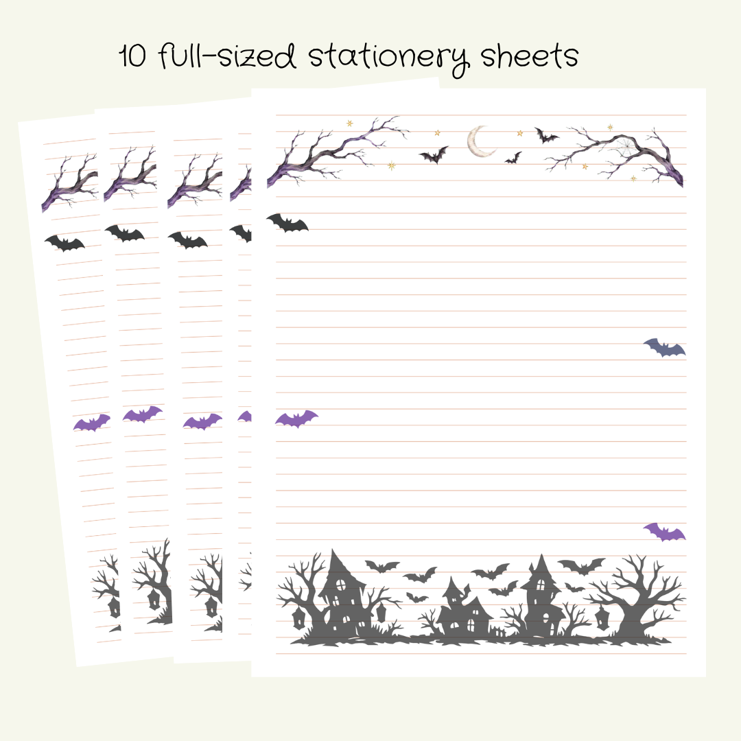 Haunted Hollow Stationery Set