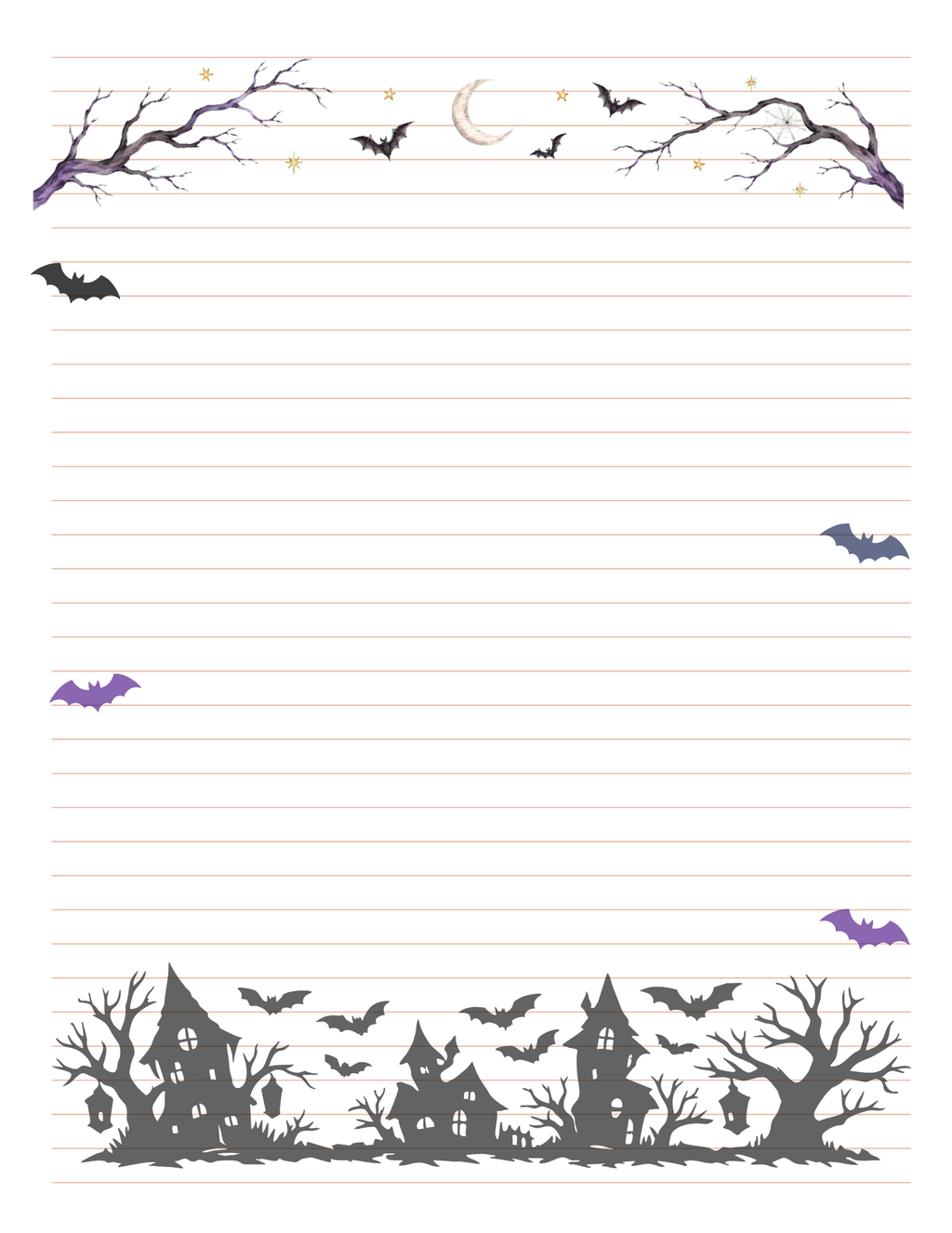 Haunted Hollow Stationery Set