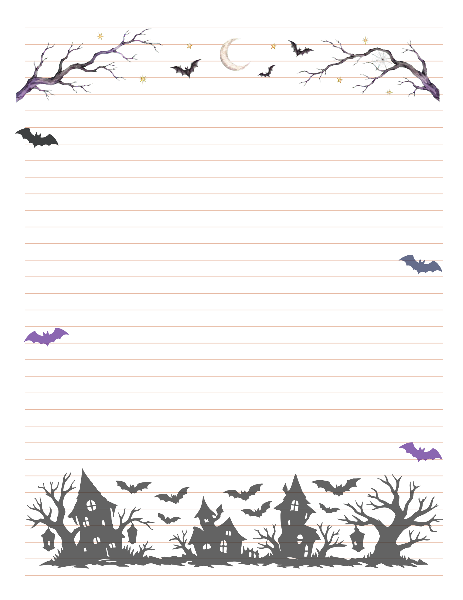 Haunted Hollow Stationery Set