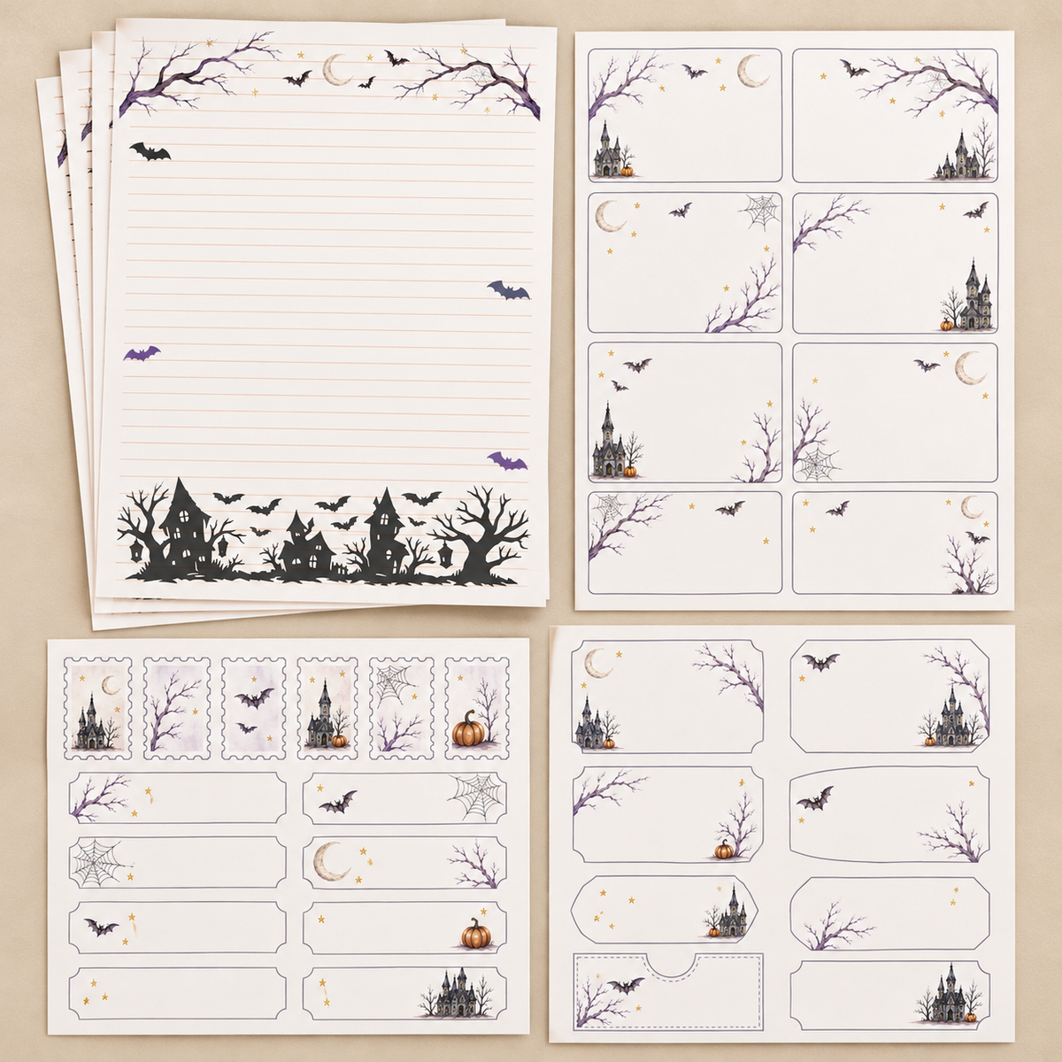 Haunted Hollow Stationery Set