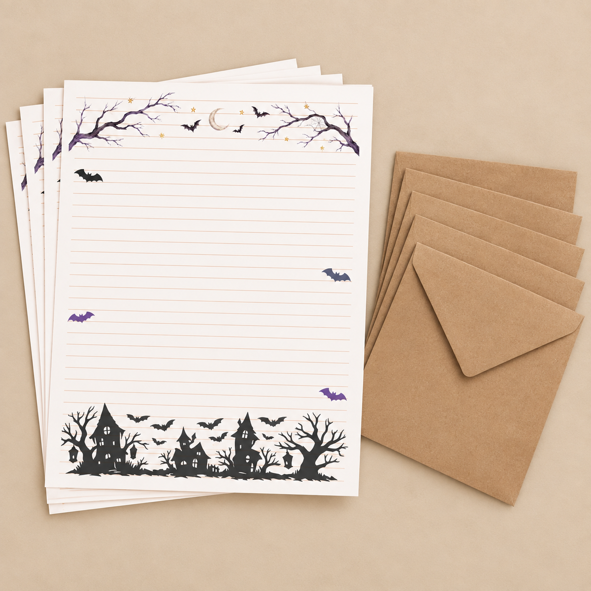 Haunted Hollow Stationery Set