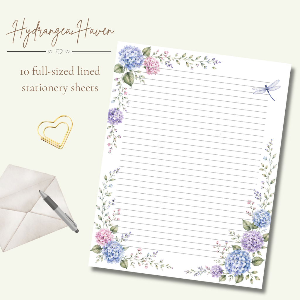 Hydrangea Haven Stationery Set