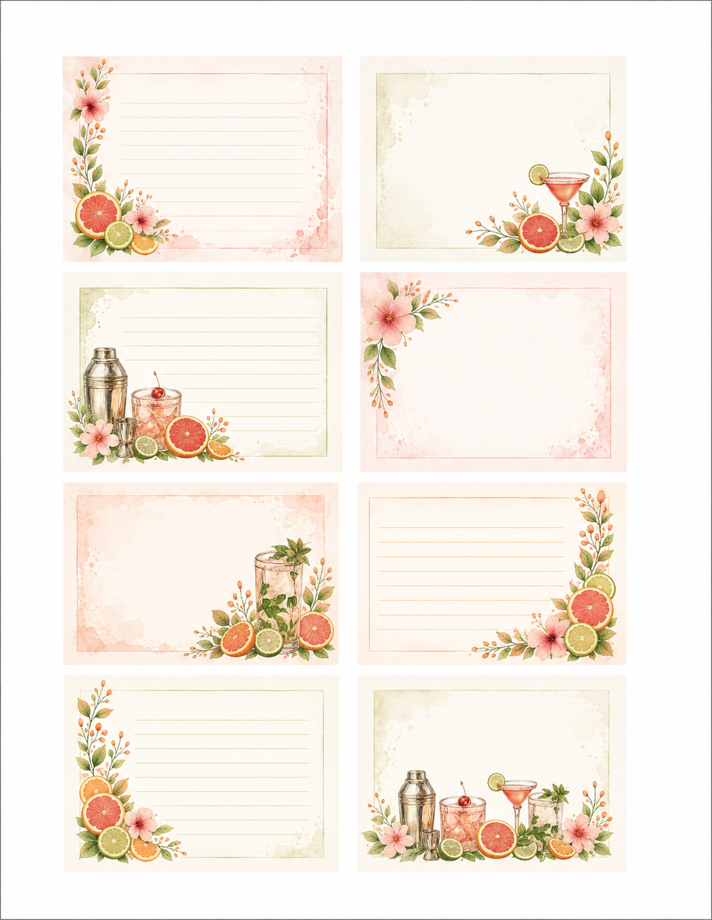 Sip & Bloom Paper Bits
