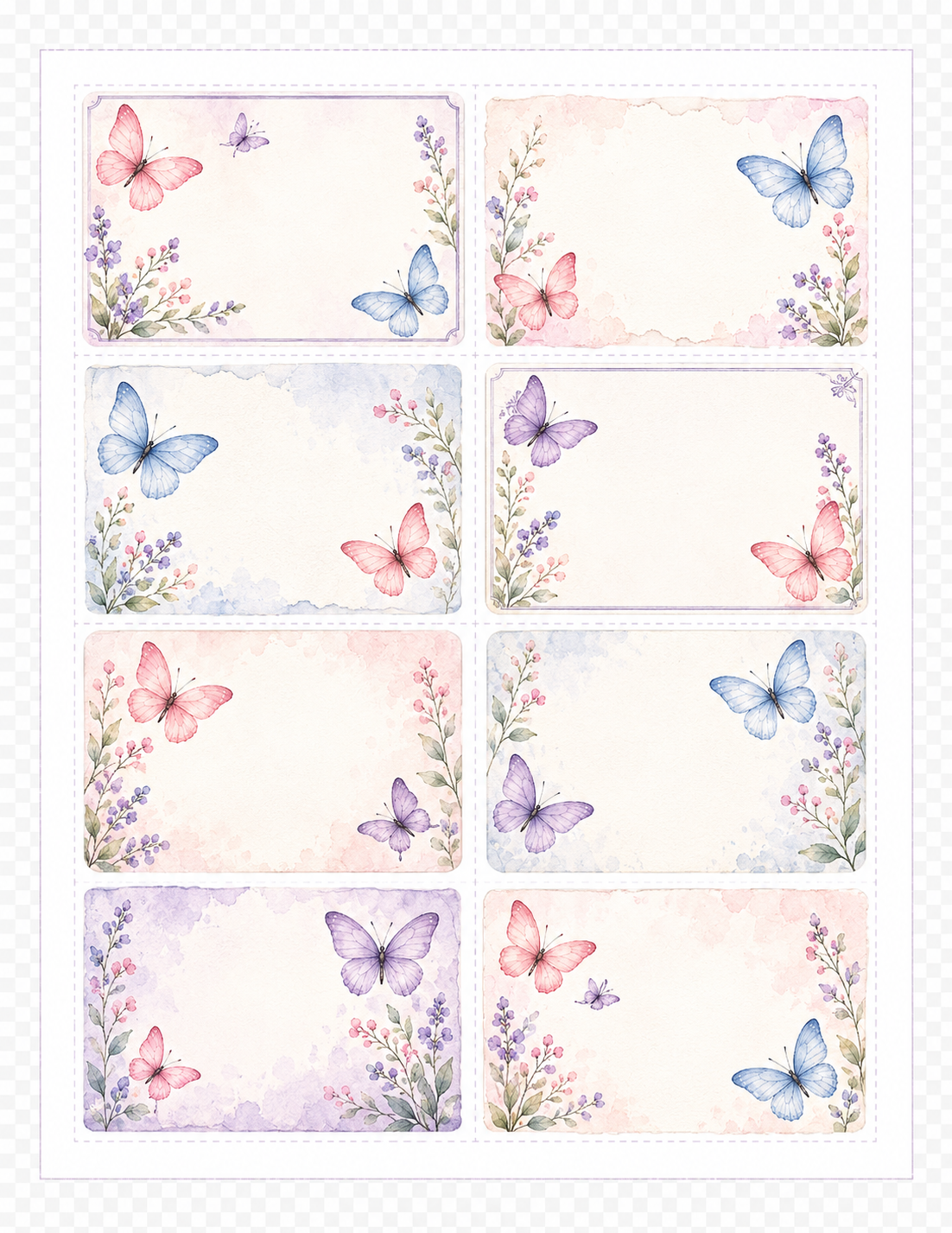 Butterfly Whispers Paper Bits