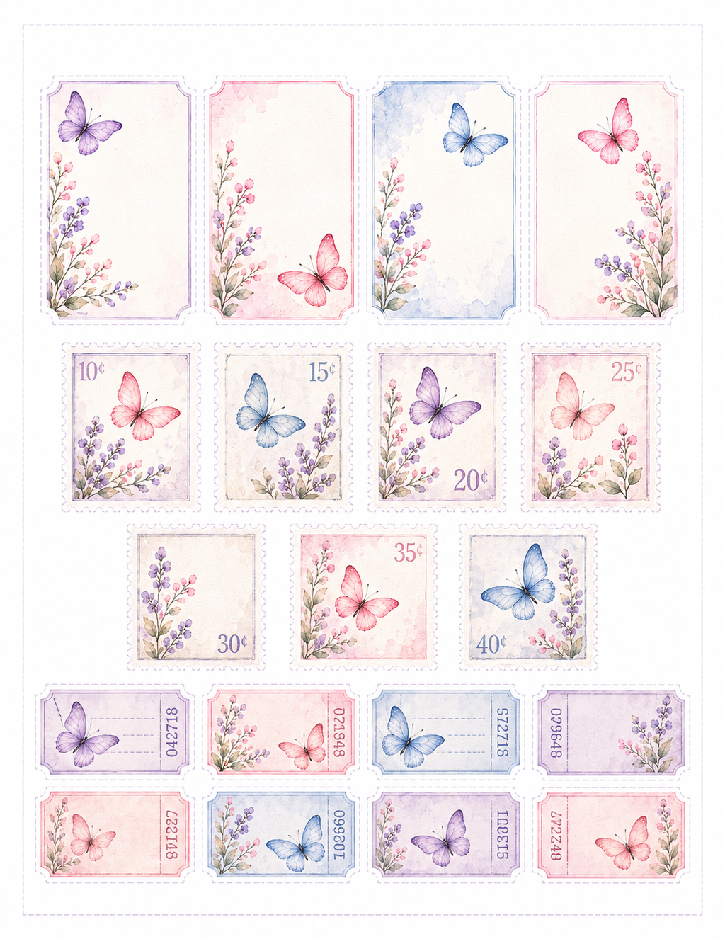 Butterfly Whispers Paper Bits