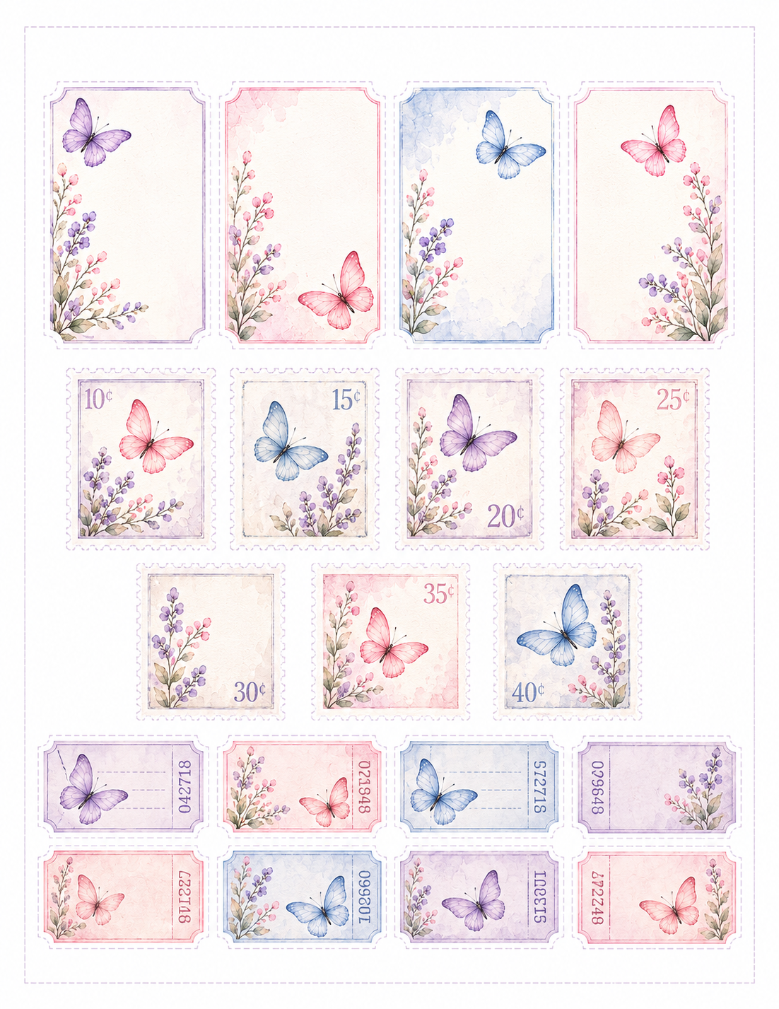 Butterfly Whispers Paper Bits