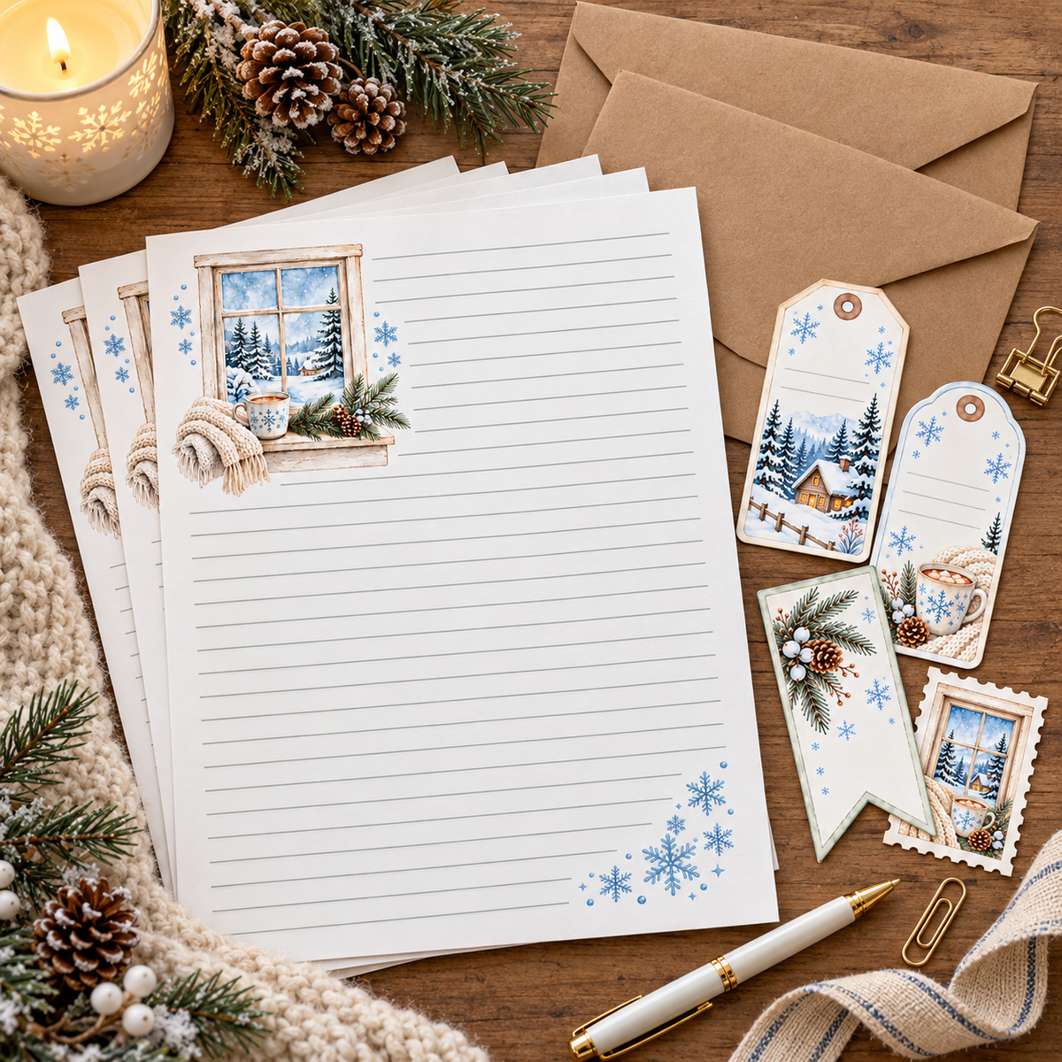Cozy Winter Stationery Set