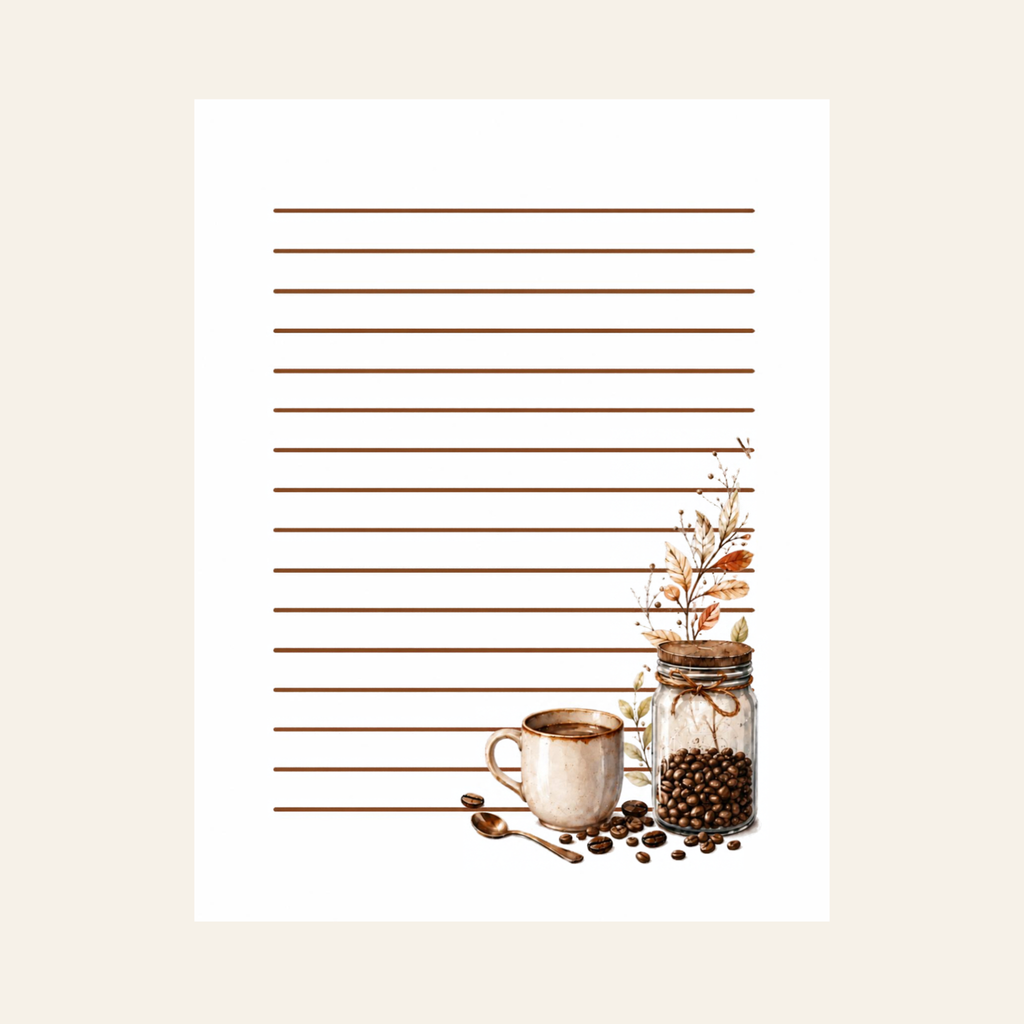 Letters & Lates 4x6 Notepad
