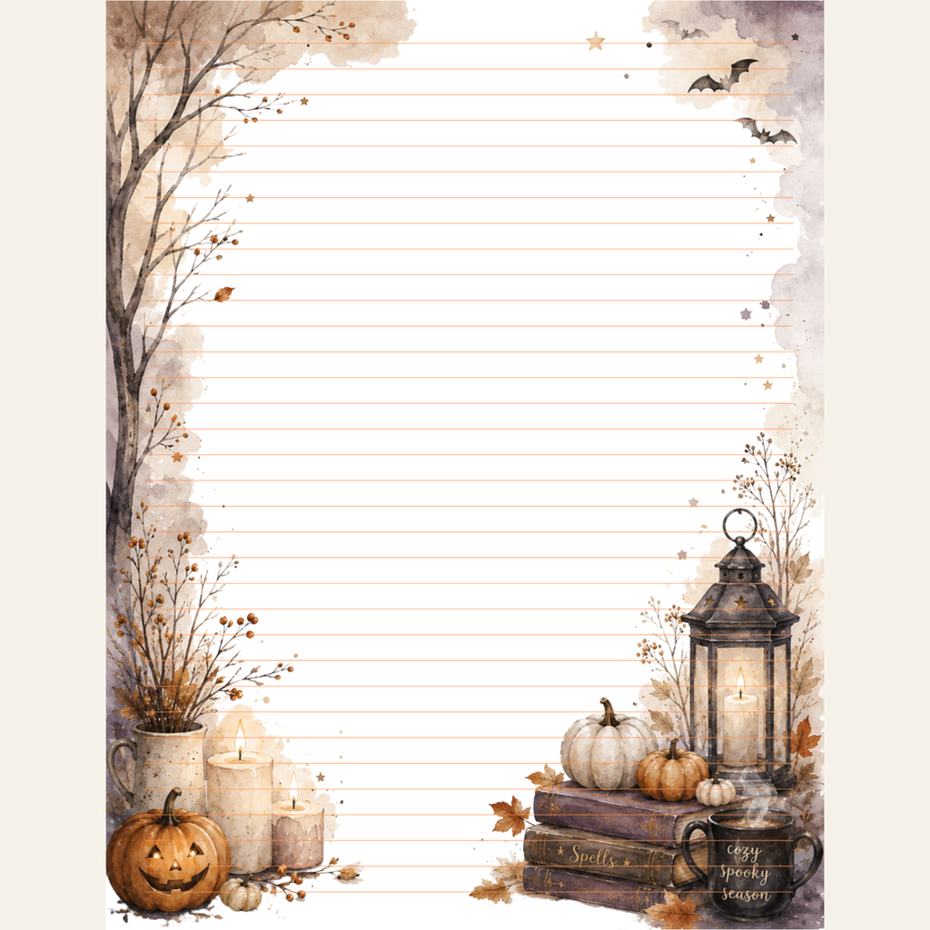 Twilight Pumpkins Stationery Set