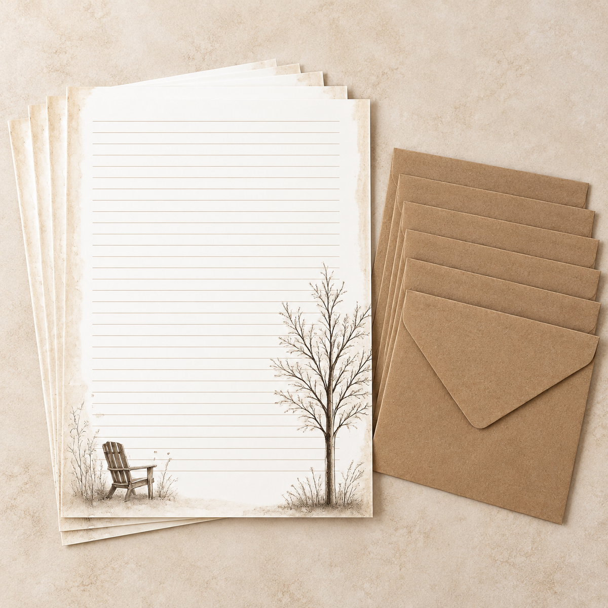 Quiet Reflection Stationery Set