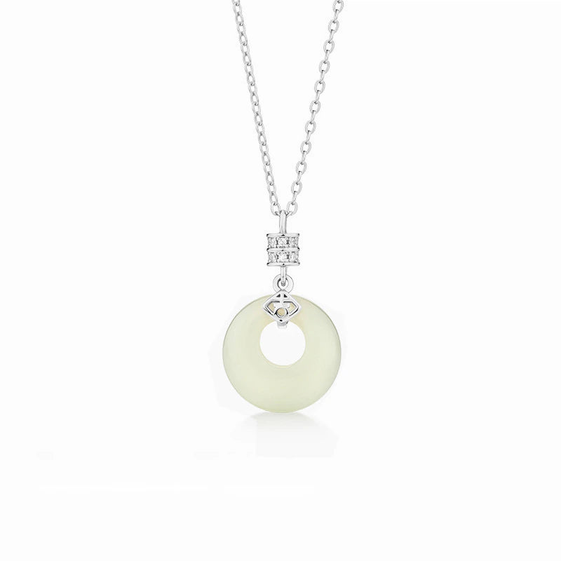 Chalcedony Crystal Necklace