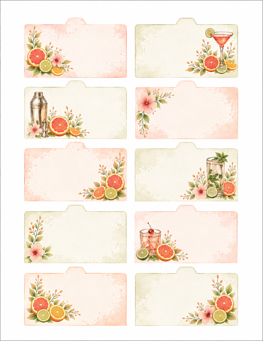 Sip & Bloom Paper Bits
