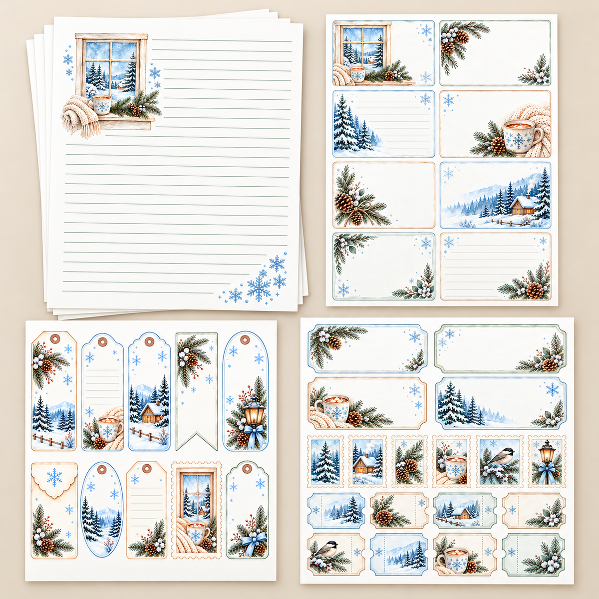 Cozy Winter Stationery Set