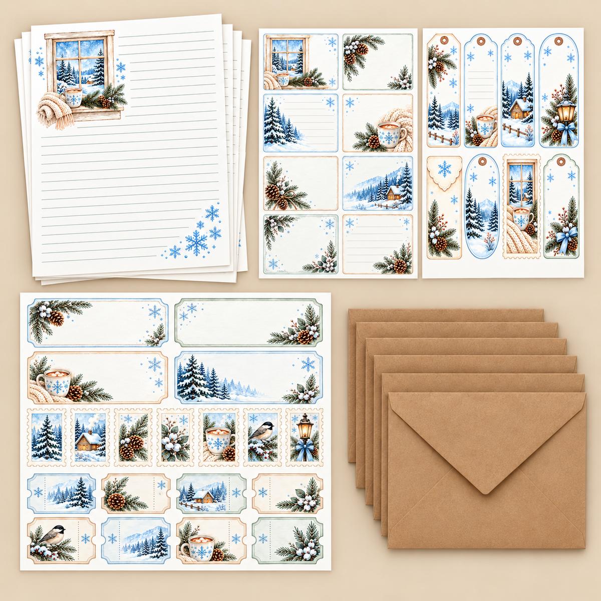 Cozy Winter Stationery Set