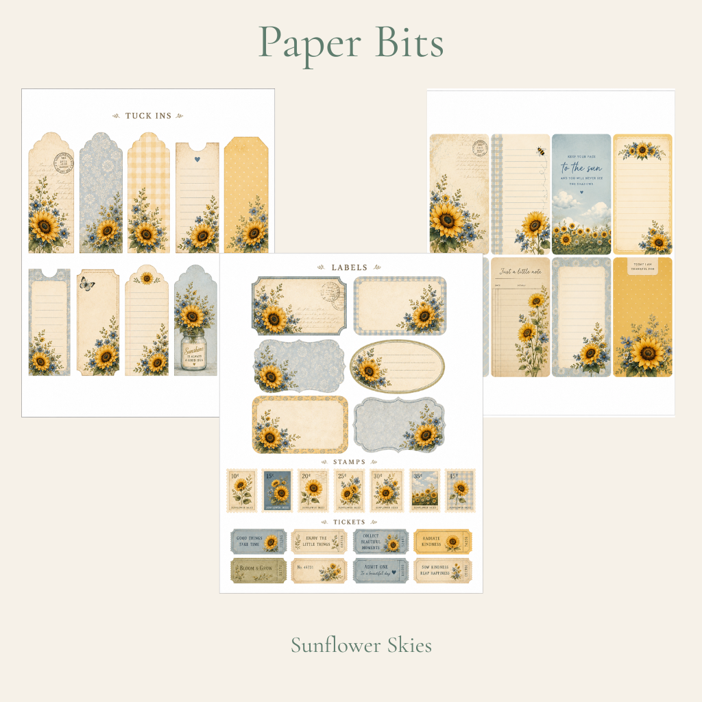 Sunflower Skies Stationery Set