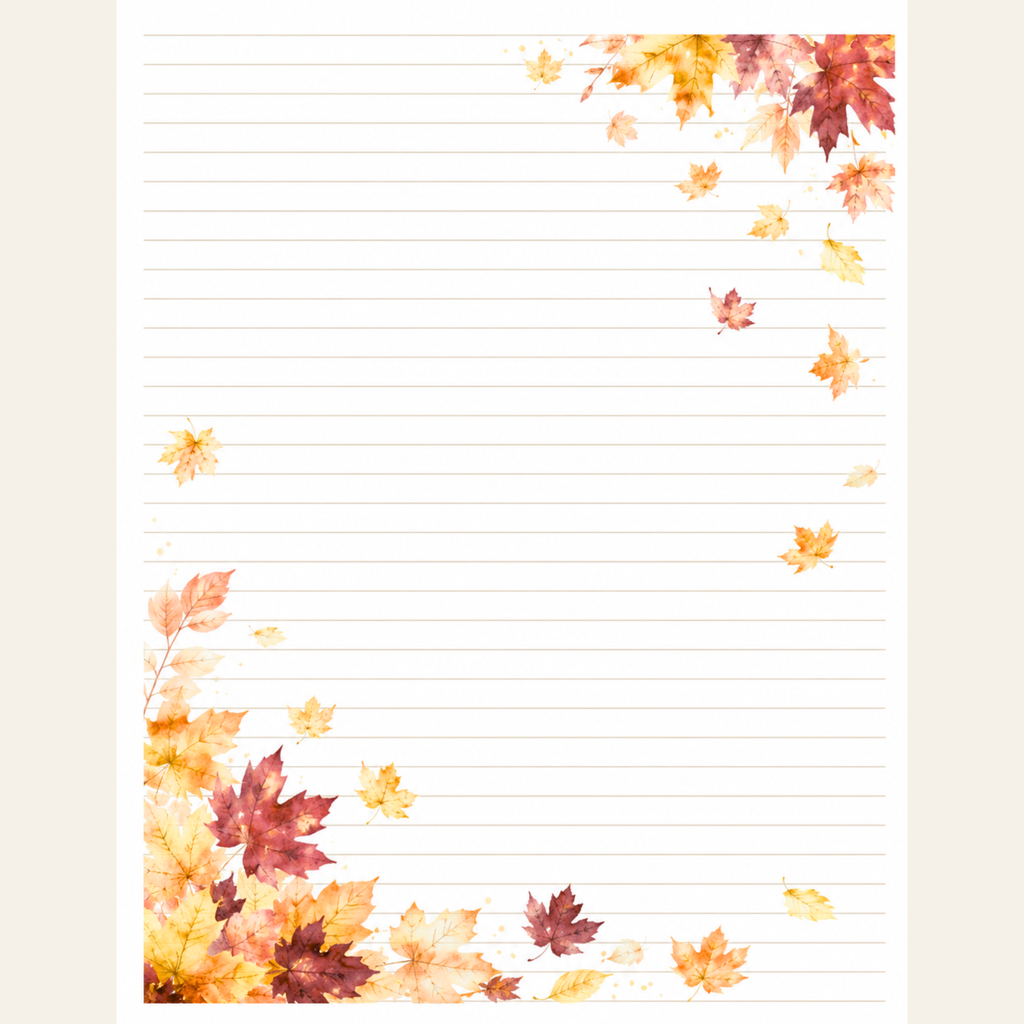 Autumn Breeze Stationery Set