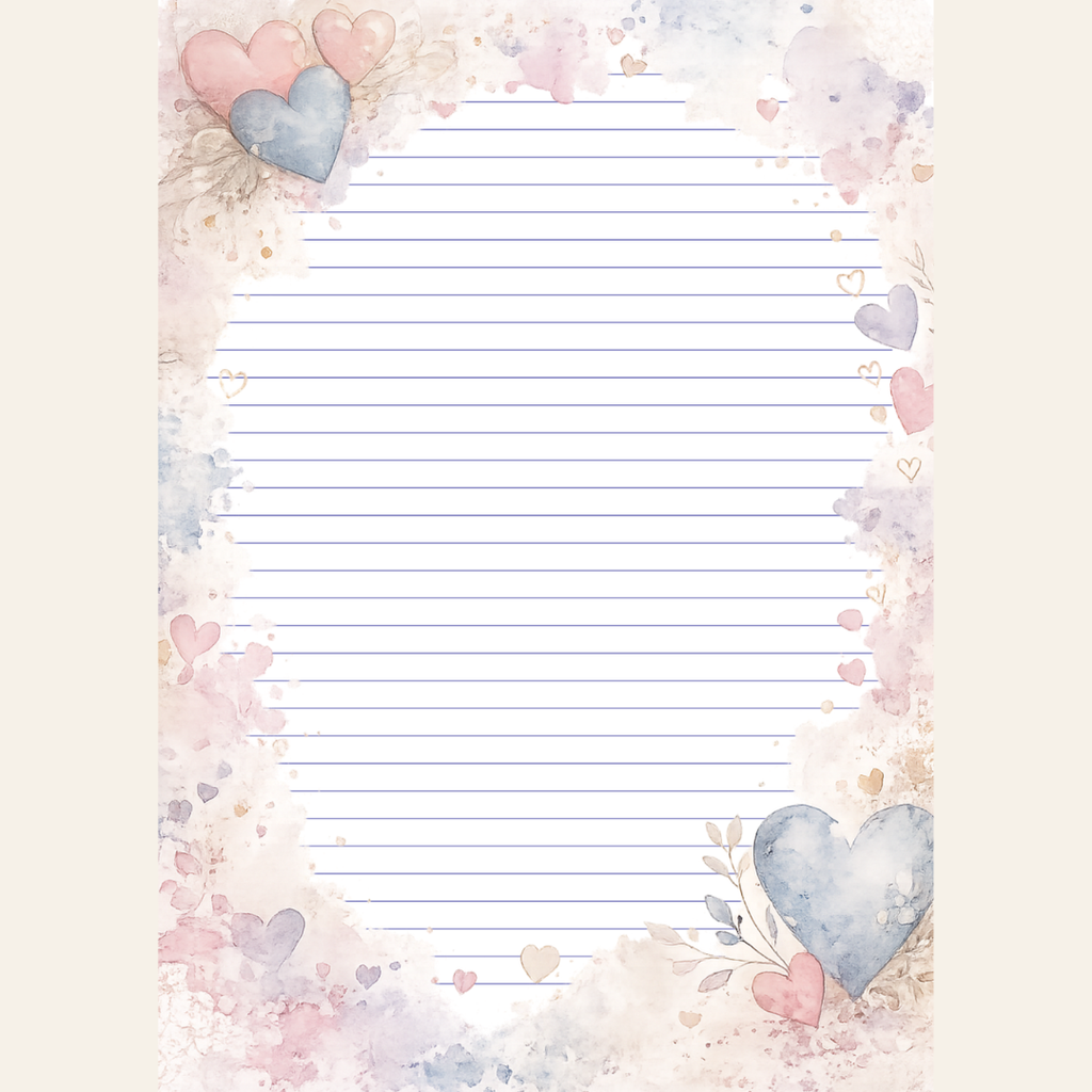 Hearts Adrift Stationery Set