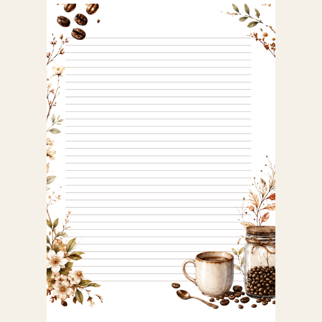 Letters & Lattes Stationery Set