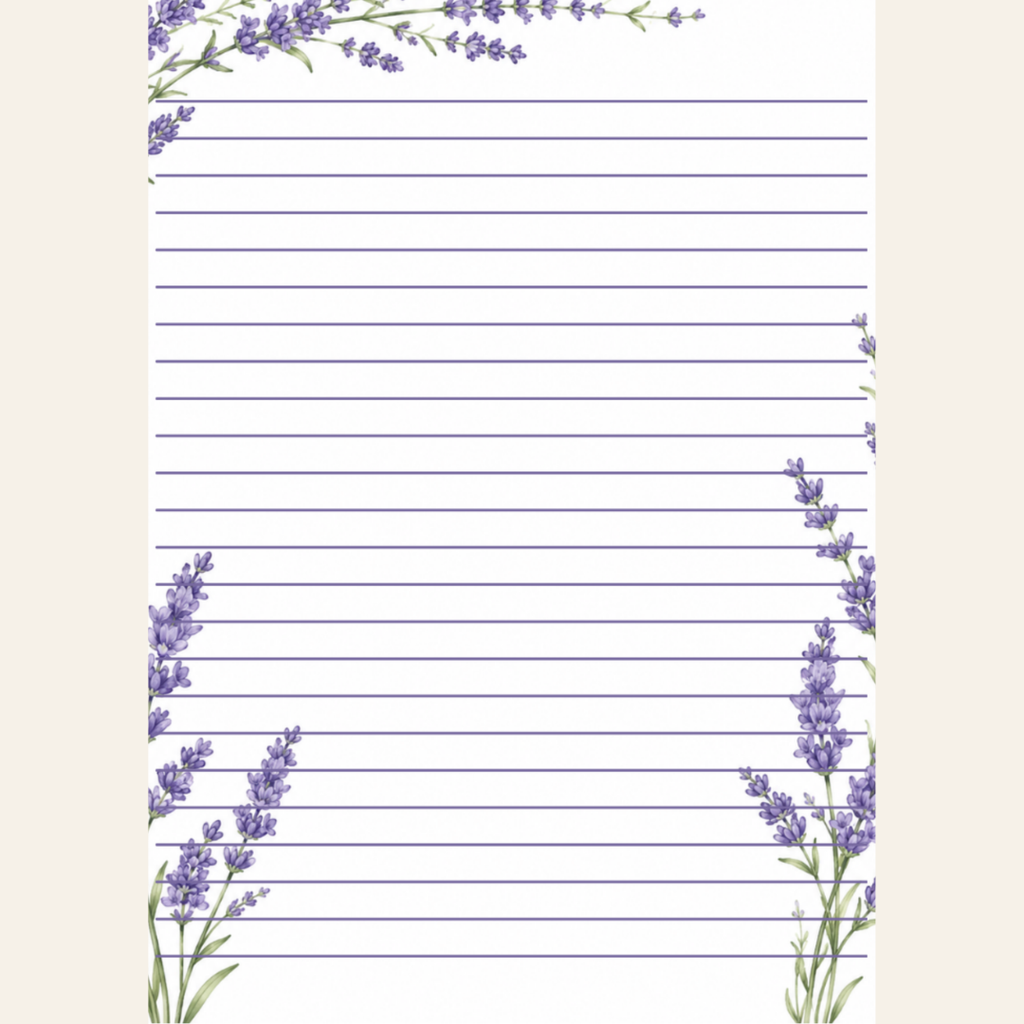 Lavender Breeze Stationery Set