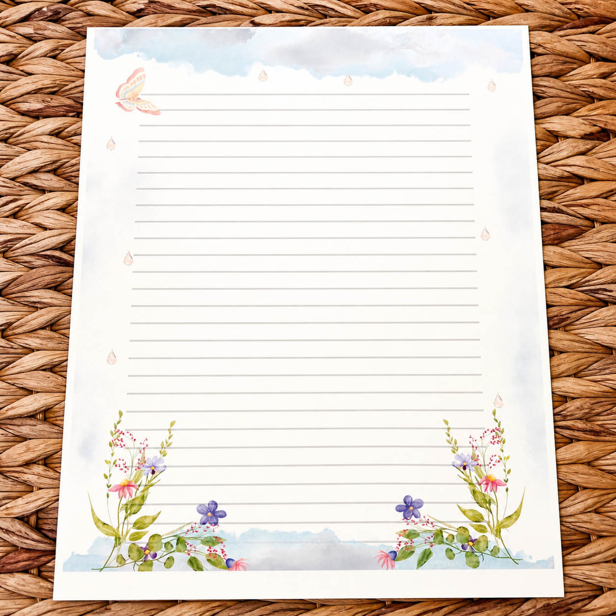 April Showers Stationery Kit