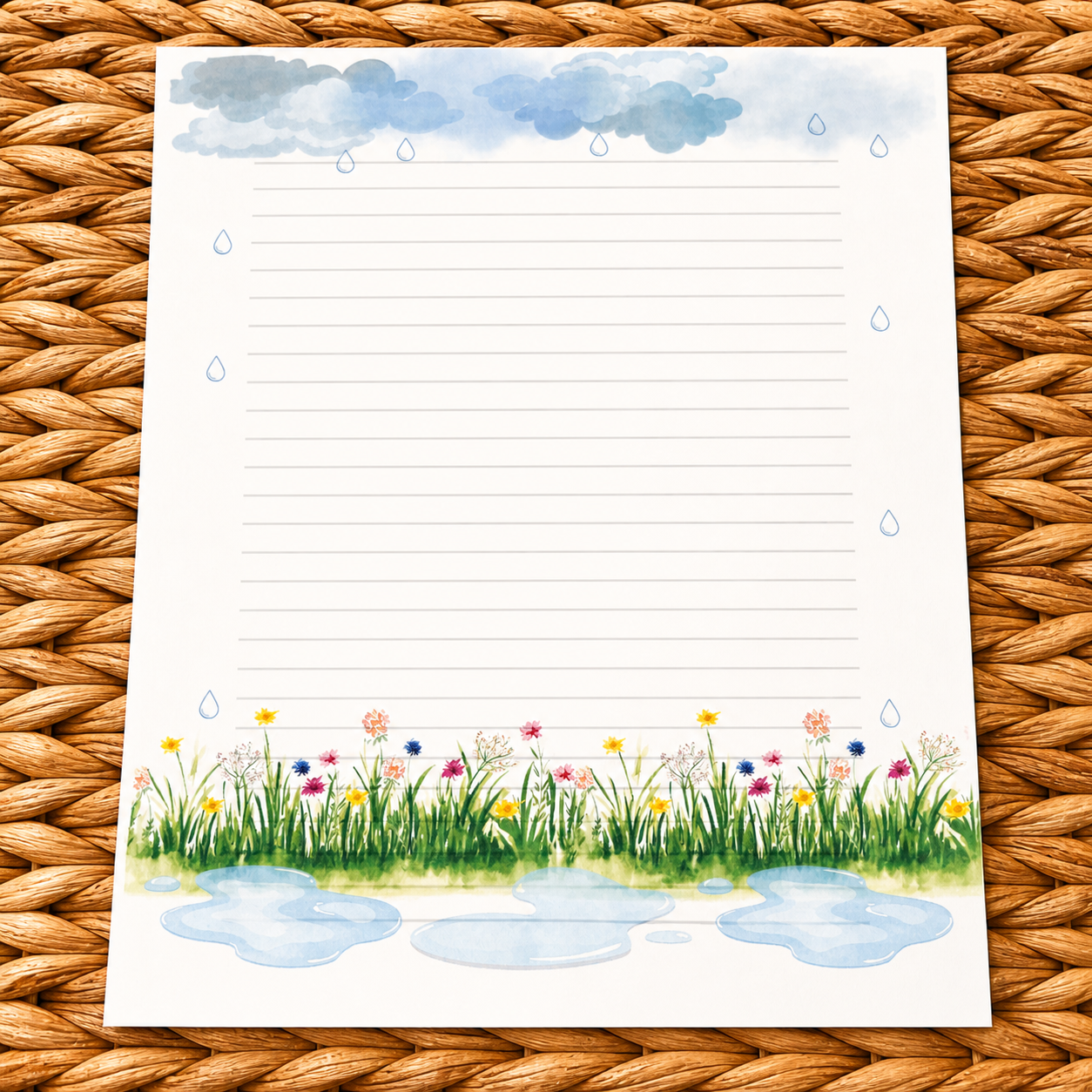April Showers Stationery Kit
