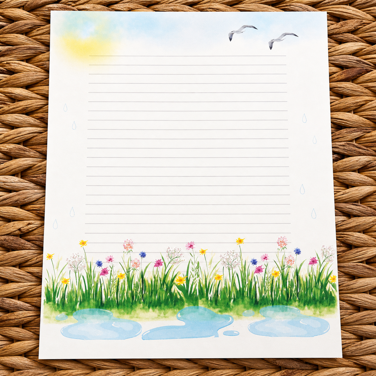 April Showers Stationery Kit