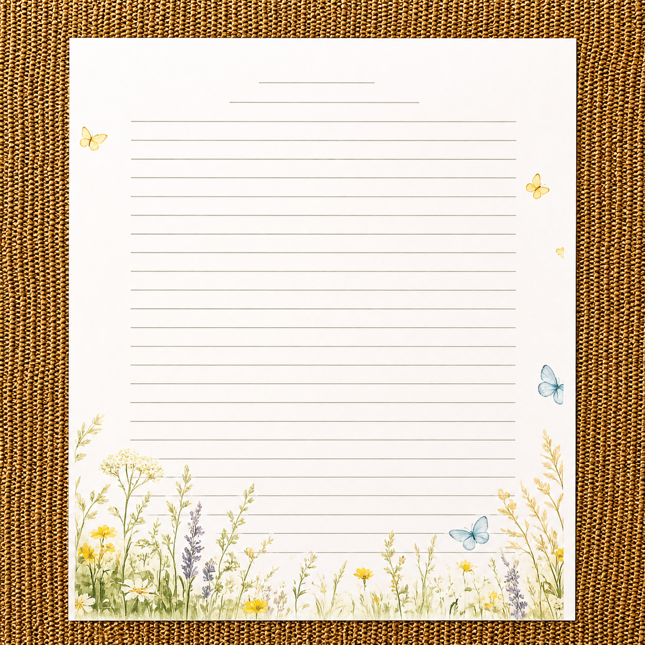 Quiet Meadows Stationery Kit