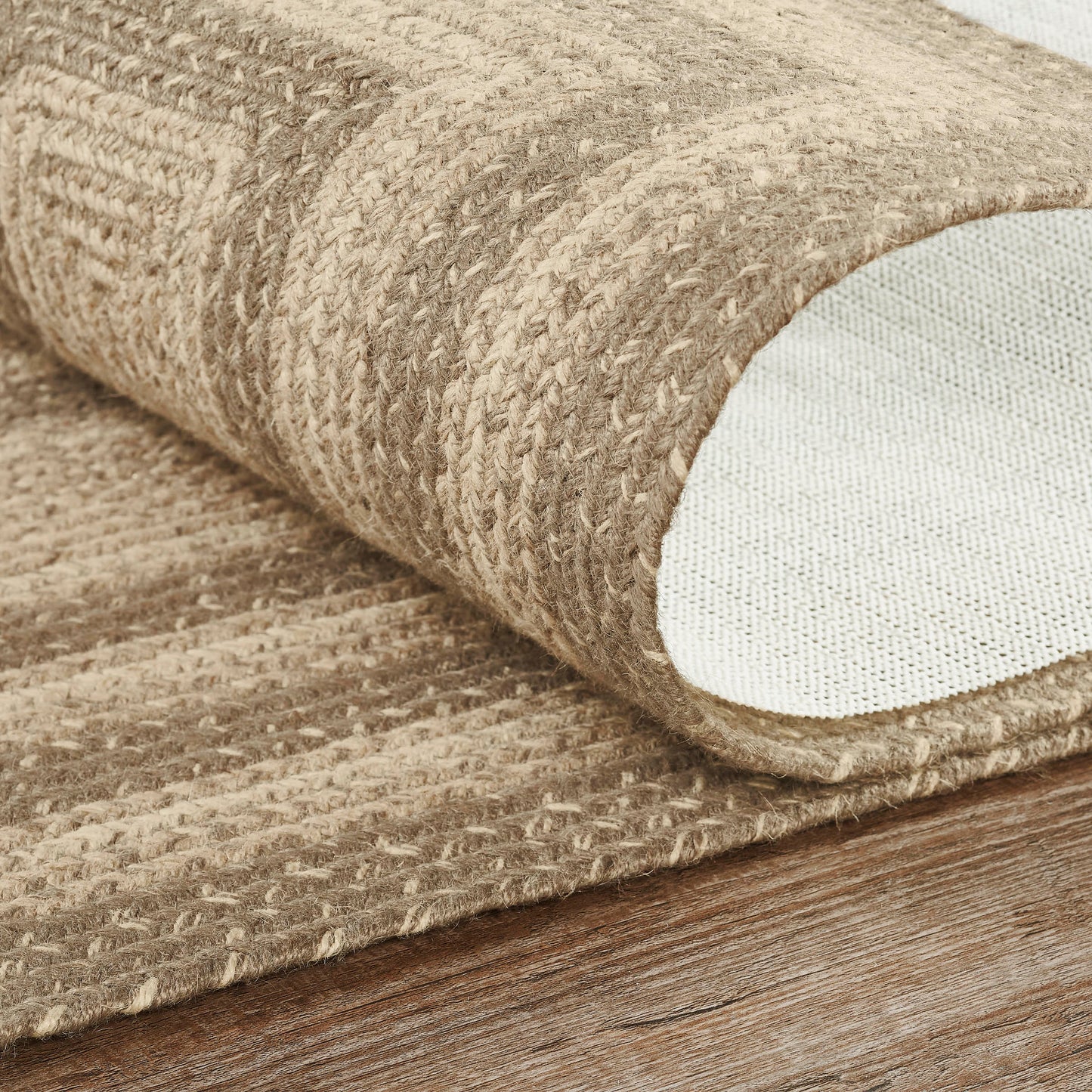 Cobblestone Jute Runner with Rug Pad