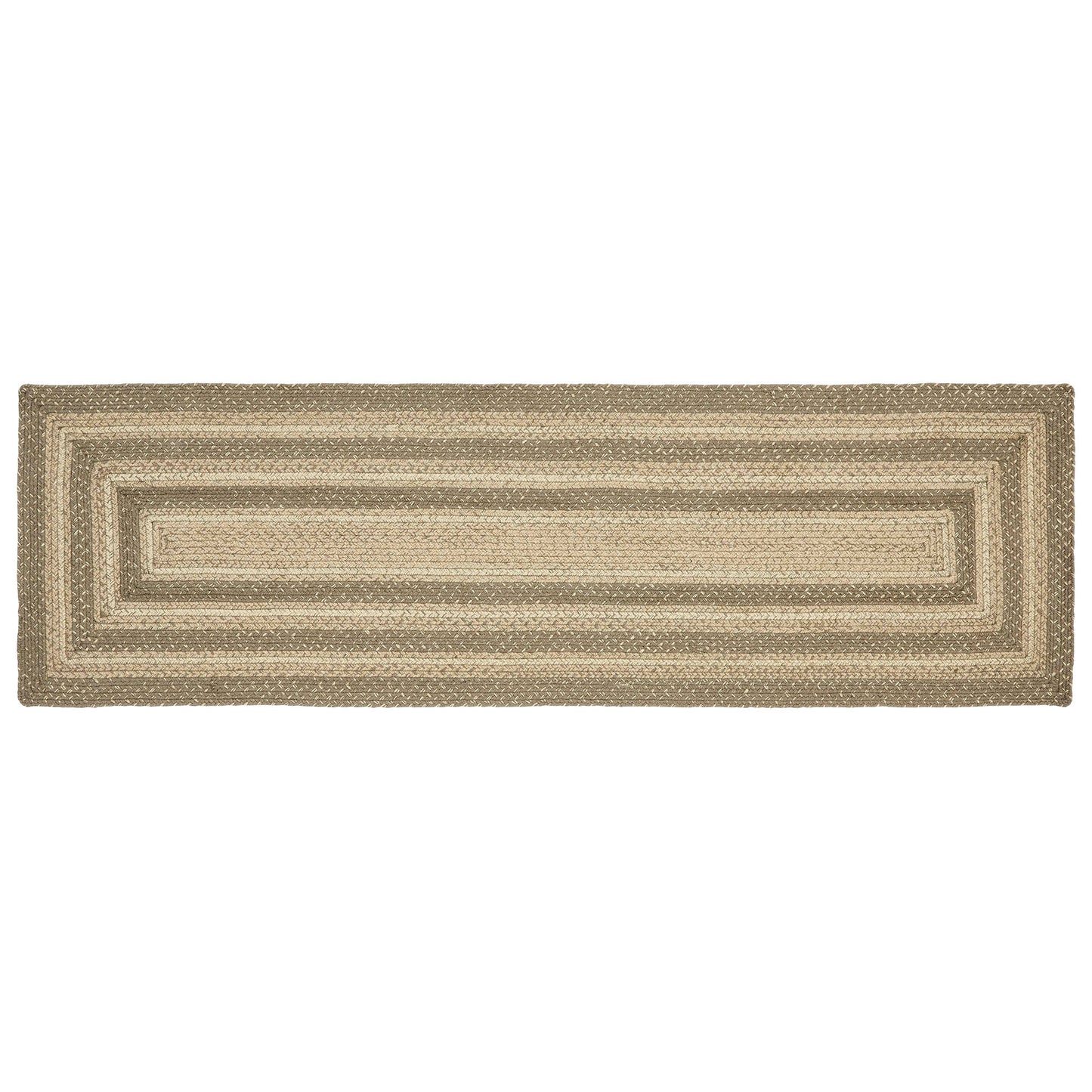 Cobblestone Jute Runner with Rug Pad