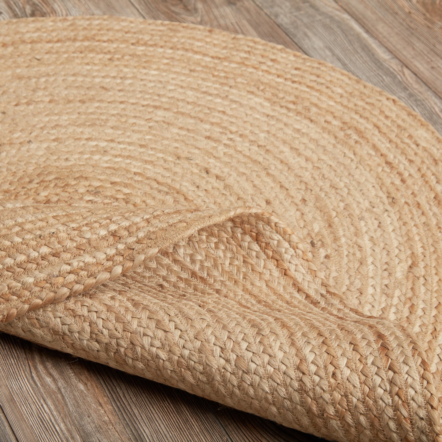 3ft Round Jute Rug with Rug Pad