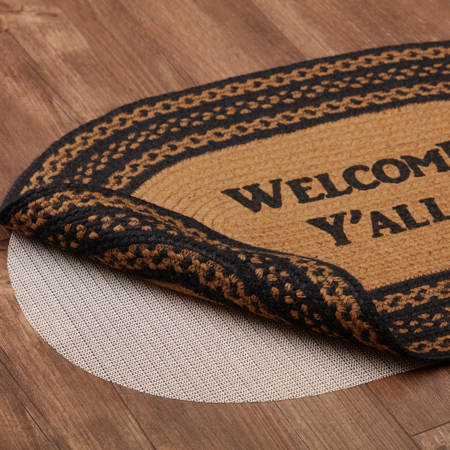 Welcome Y'all Rug with Rug Pad