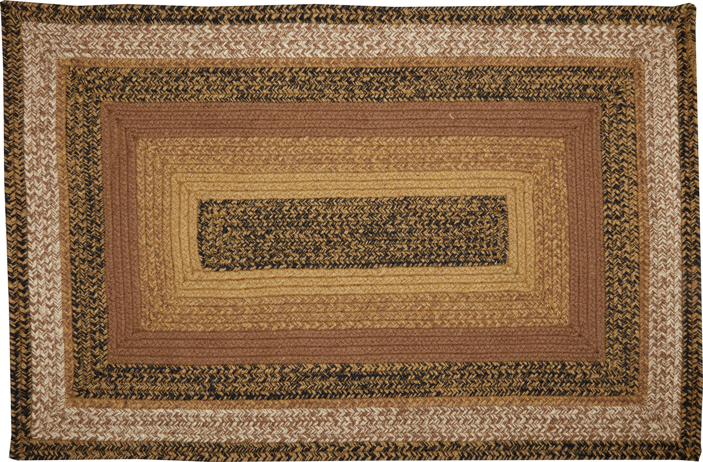 Rectangular Jute Rug with Rug Pad