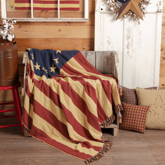 Old Glory Throw Blanket