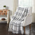 Black Plaid Throw Blanket