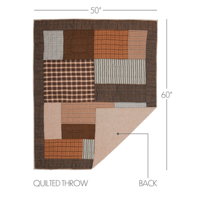 Cozy Chocolate Quilted Throw