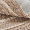 6 FT Round Jute & Creme Rug with Rug Pad