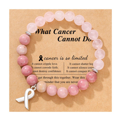Breast Cancer Awareness Crystal Bracelet